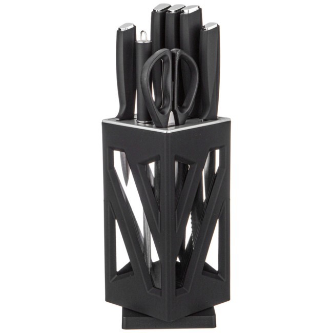 Набор ножей agness нжс на пластиковой вращающейся подставке 8 пр. Agness (911-762) Набор ножей agness нжс на пластиковой вращающейся подставке 8 пр. Agness (911-762)