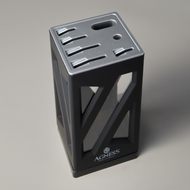 Набор ножей agness нжс на пластиковой вращающейся подставке 8 пр. Agness (911-762) Набор ножей agness нжс на пластиковой вращающейся подставке 8 пр. Agness (911-762)