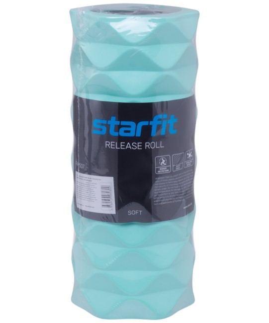 Ролик массажный STARFIT FA-507, средняя жесткость, 32,5x12,5 cм, мятный/серый (1041691) Ролик массажный STARFIT FA-507, средняя жесткость, 32,5x12,5 cм, мятный/серый (1041691)