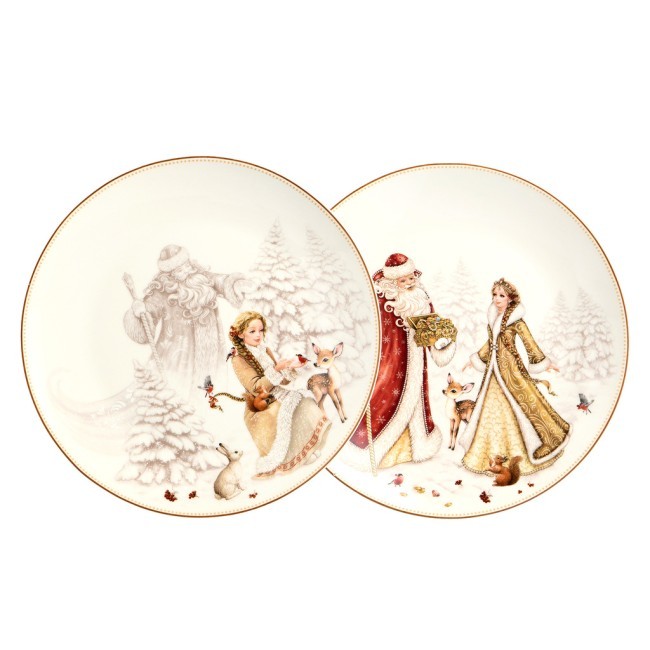 Набор тарелок закусочных lefard "морозко" 4 шт. 20,5 см Lefard (85-2038-1) Набор тарелок закусочных lefard "морозко" 4 шт. 20,5 см Lefard (85-2038-1)