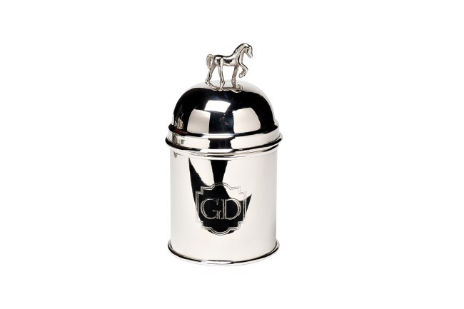 Емкость д/хранен."Horse"нерж.сталь цвет хром d12*20см (TT-00006308) Емкость д/хранен."Horse"нерж.сталь цвет хром d12*20см (TT-00006308)