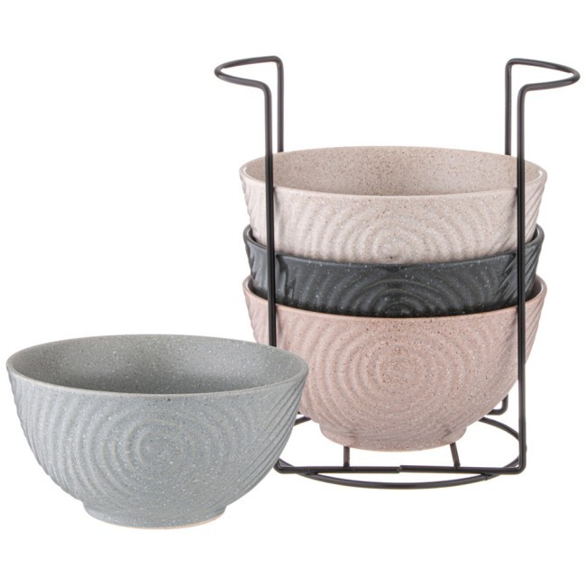 Набор салатников из 4 шт. на метал-ой подставке коллекция "pastel" 15*7,5 см, 700мл Lefard (155-730) Набор салатников из 4 шт. на метал-ой подставке коллекция "pastel" 15*7,5 см, 700мл Lefard (155-730)