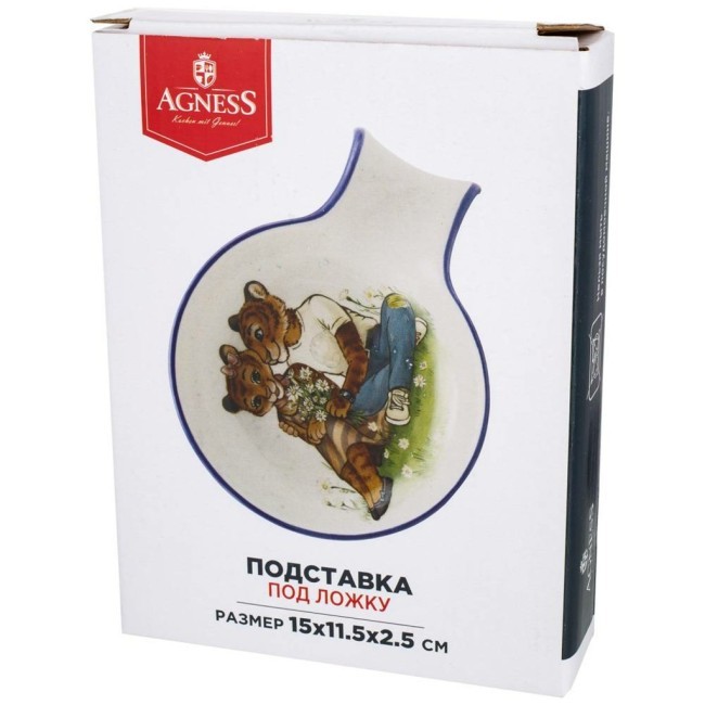 Подставка под ложку "тигриные истории" 15*11,5*2,5 см Agness (358-1911) Подставка под ложку "тигриные истории" 15*11,5*2,5 см Agness (358-1911)