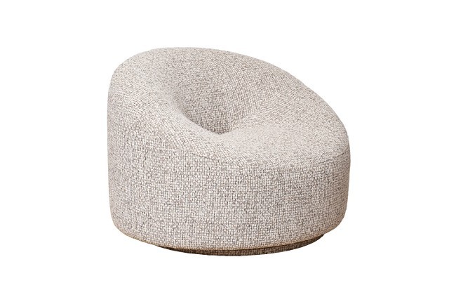 Кресло поворотное LUNA шенилл серый SEPPIA SER 98*90*69см (TT-00014562)