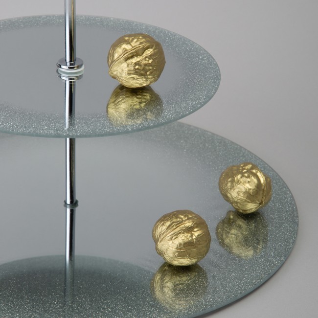 Блюдо сервировочное 2-х ярусное "silver mirror" 19/30 см Agness (357-253-1) Блюдо сервировочное 2-х ярусное "silver mirror" 19/30 см Agness (357-253-1)