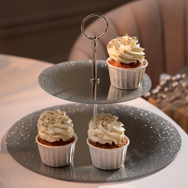 Блюдо сервировочное 2-х ярусное "silver mirror" 19/30 см Agness (357-253-1) Блюдо сервировочное 2-х ярусное "silver mirror" 19/30 см Agness (357-253-1)