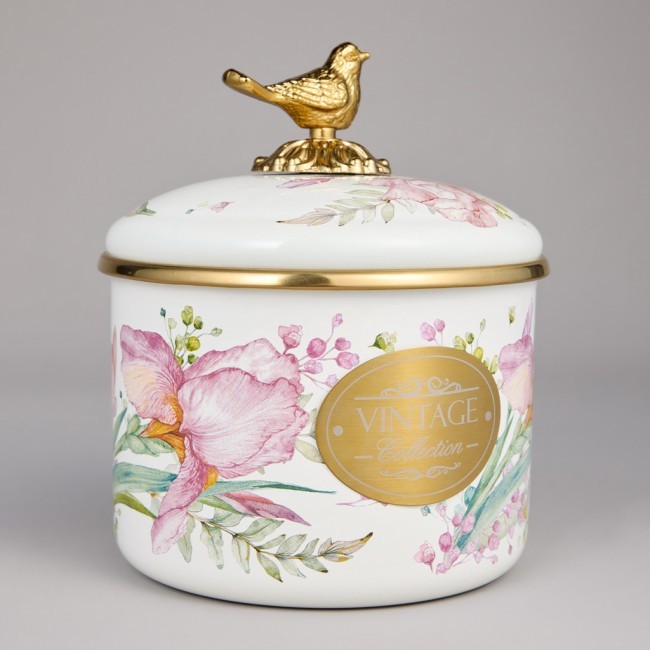 Банка для сыпучих продуктов agness, серия irises, 12 х 9см / 1,0л Agness (950-581)