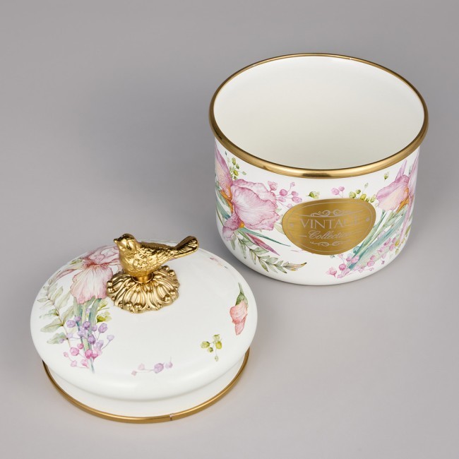 Банка для сыпучих продуктов agness, серия irises, 12 х 9см / 1,0л Agness (950-581)