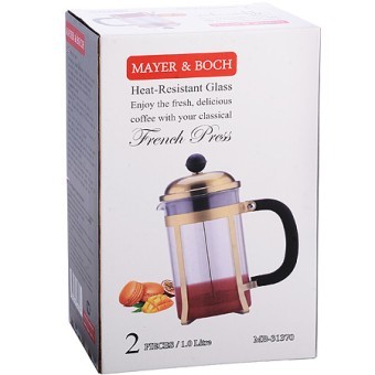 Заварник Френч-Пресс (1 л) МВ(x12) (31370) Заварник Френч-Пресс (1 л) МВ(x12) (31370)