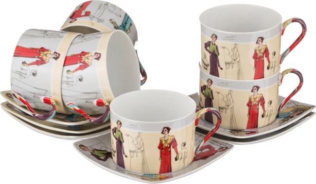 Чайный набор lefard "fashion queen" на 6 пер. 12 пр. 180 мл Lefard (86-1551) Чайный набор lefard "fashion queen" на 6 пер. 12 пр. 180 мл Lefard (86-1551)