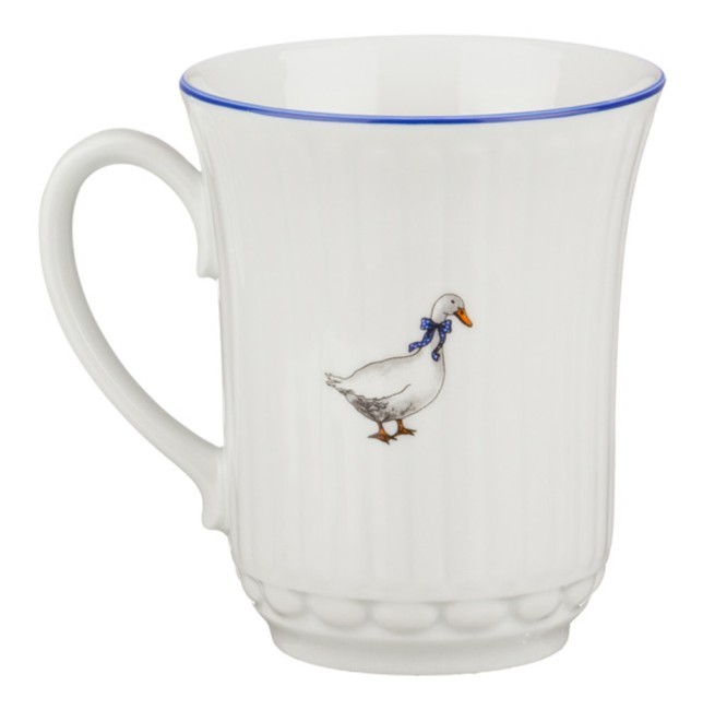 Кружка "гуси" 300 мл. высота=10 см. DUBI (606-603)