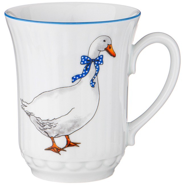 Кружка "гуси" 300 мл. высота=10 см. DUBI (606-603)