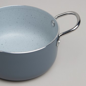 Кастрюля agness с антип. покр.  и стекл. крышкой 950 мл, 14*7 см Agness (906-262)