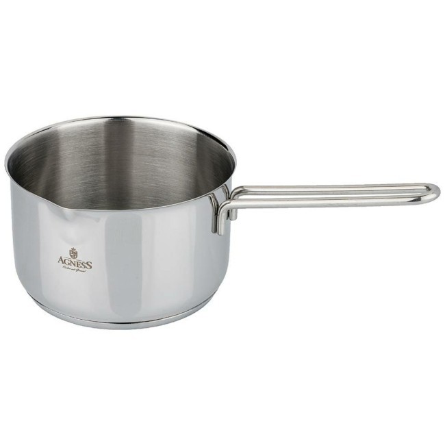 Ковш agness монблан 16х10см, 2 л, нерж сталь индукционное дно Agness (936-116)