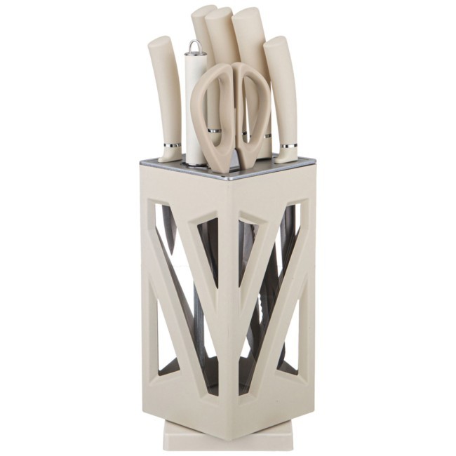 Набор ножей agness нжс на пластиковой вращающейся подставке 8 пр. Agness (911-760) Набор ножей agness нжс на пластиковой вращающейся подставке 8 пр. Agness (911-760)