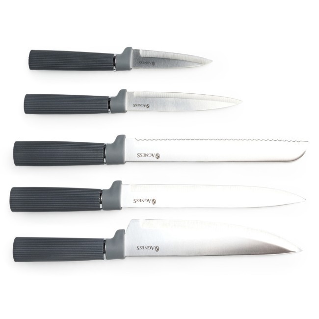 Набор agness из 12пр: 5 ножей,доска,подставка,половник,ложка,лопатка,шумовка,ложка для спагетти Agness (671-214) Набор agness из 12пр: 5 ножей,доска,подставка,половник,ложка,лопатка,шумовка,ложка для спагетти Agness (671-214)