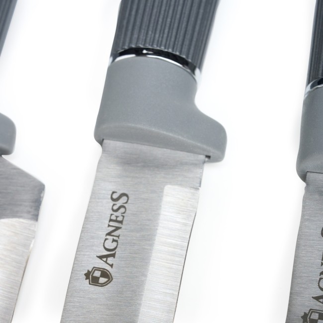 Набор agness из 12пр: 5 ножей,доска,подставка,половник,ложка,лопатка,шумовка,ложка для спагетти Agness (671-214) Набор agness из 12пр: 5 ножей,доска,подставка,половник,ложка,лопатка,шумовка,ложка для спагетти Agness (671-214)