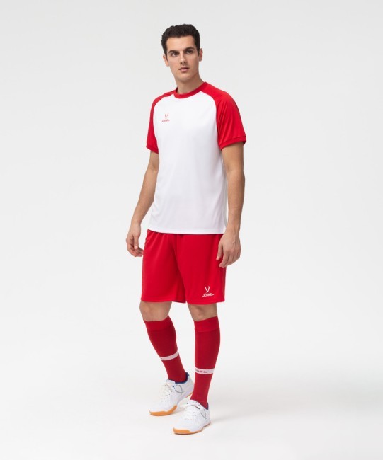 Футболка игровая JOGEL CAMP Reglan Jersey, белый/красный (701702) Футболка игровая JOGEL CAMP Reglan Jersey, белый/красный (701702)
