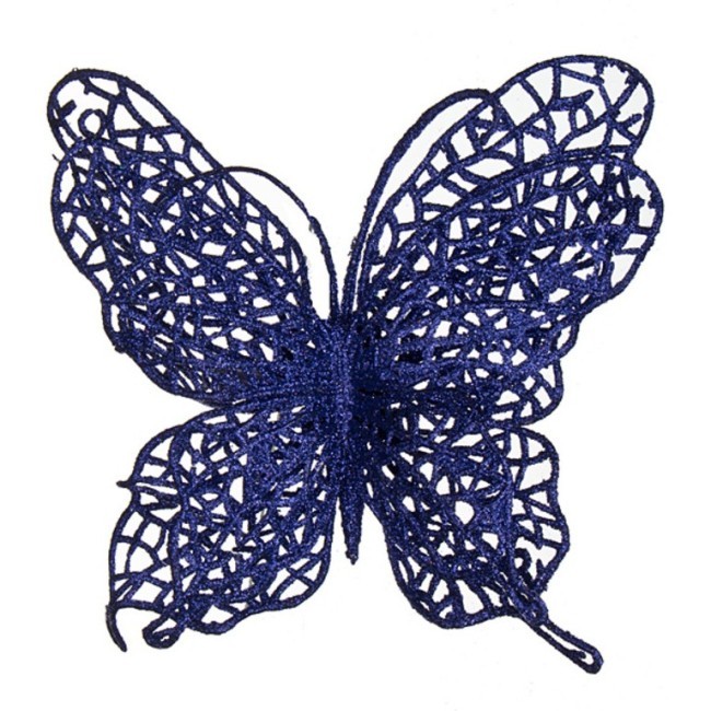 Изделие декоративное "бабочка" на клипсе. длина=14см. фиолетовый Lefard (241-2441)