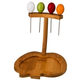 Салатник lefard "native" 16,5*15*12 см на подставке, 4 вилочки Lefard (587-104)