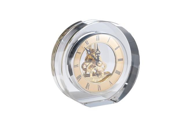 Часы настольные круглые, 12*5.3*12 см. цвет золото (TT-00012636)