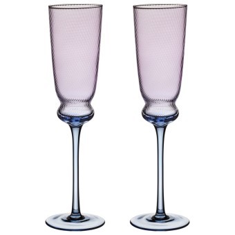 Набор бокалов для шампанского "twist & shine" purple, 2 шт/210 мл Lefard (687-009)