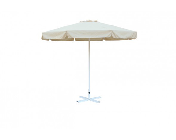 Зонт уличный Митек D3 м круглый с воланом, стальной с подставкой (54010)