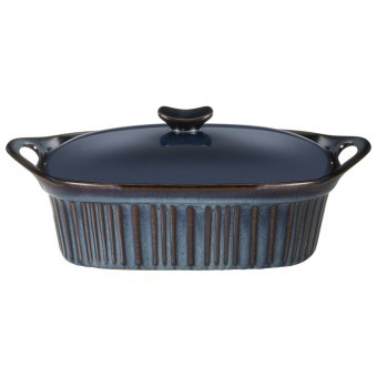 Форма для запекания с крышкой reactive blue 33*23*9,5/13 см 2000 мл Agness (780-146)