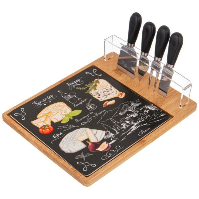 Набор для сыра lefard "секретные ингредиенты" 5 предметов черный 28*23 см Lefard (263-1180)