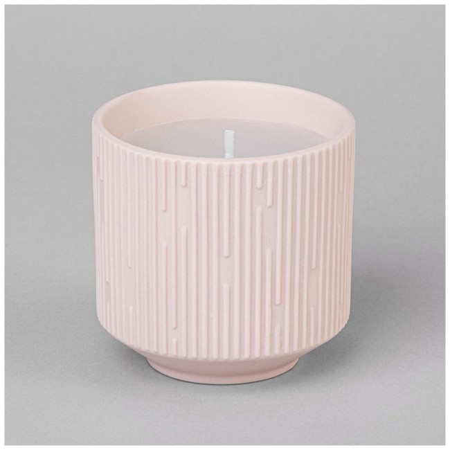 Свеча ароматическая 200мл 7*7*7см цвет: пудровый Lefard (374-161)