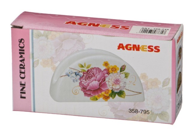 Салфетница "сицилия" 13,5*4 см. высота=7 см. Agness (358-730) Салфетница "сицилия" 13,5*4 см. высота=7 см. Agness (358-730)