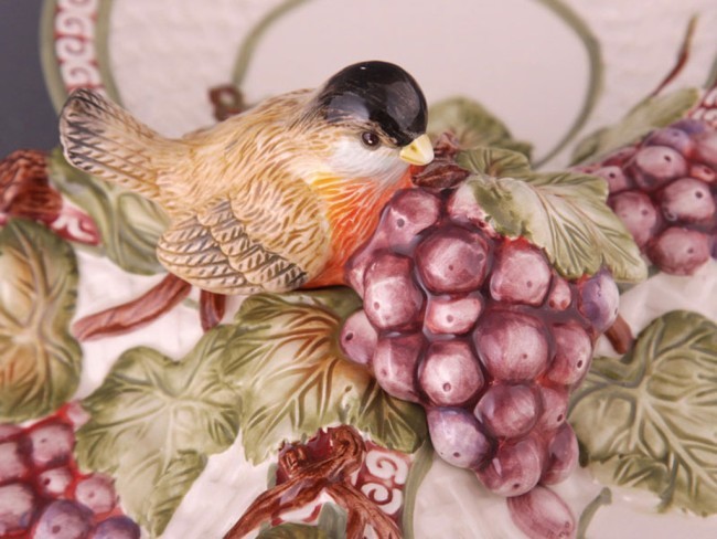 Менажница 3 секции lefard "птица и виноград" 30*30*8 см Lefard (59-416)