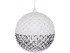 Декоративное изделие "шар звездные грани" с серебрянным орнаментом и глиттером диаметр=25 см(кор=6шт Lefard (749-105)