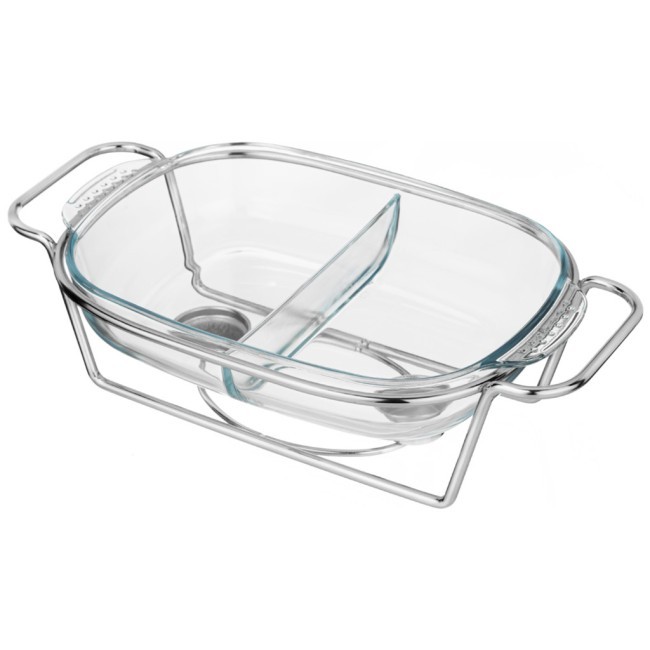 Мармит agness  прямоуг 2 отсека silver 2,45l Agness (781-510)