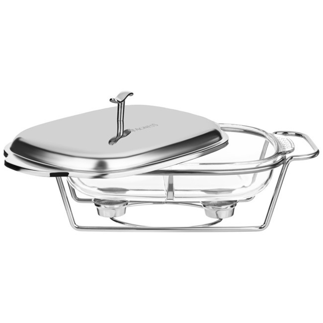 Мармит agness  прямоуг 2 отсека silver 2,45l Agness (781-510)