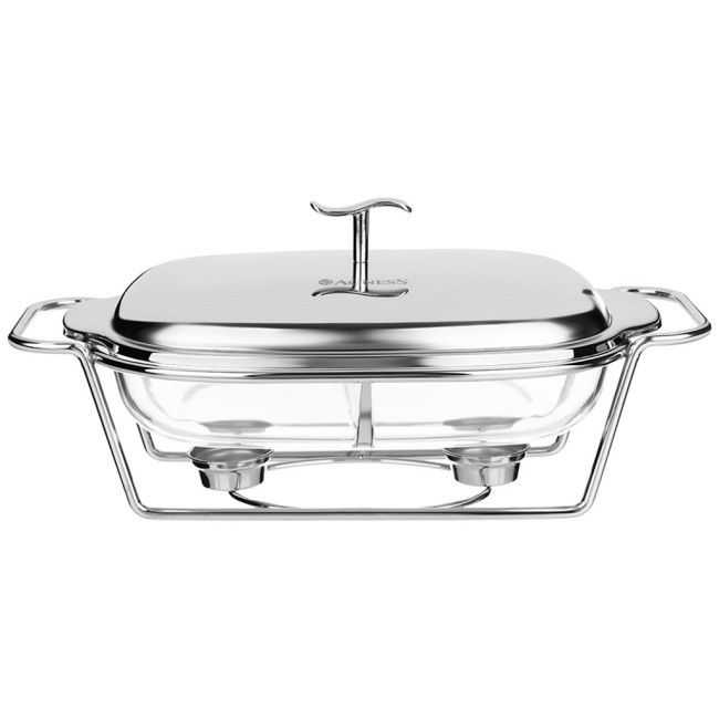 Мармит agness  прямоуг 2 отсека silver 2,45l Agness (781-510)