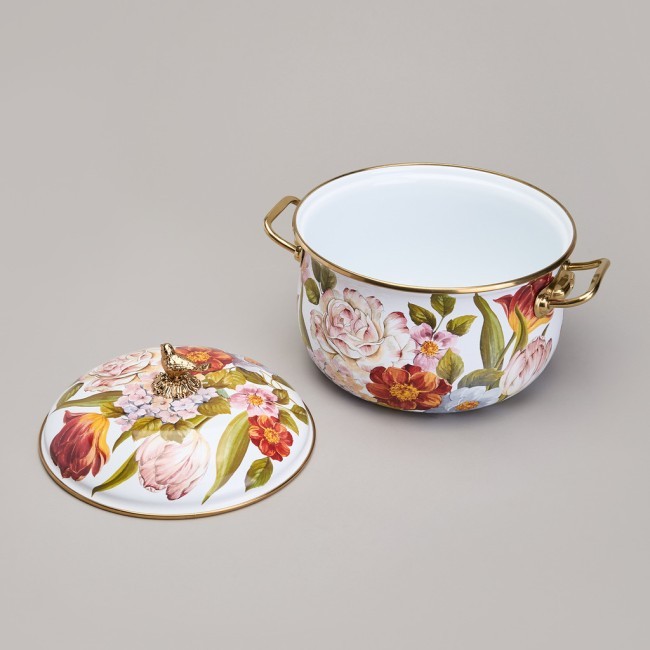 Кастрюля agness эмалированная с крышкой, серия фландрия, 2,8л, диа.18см Agness (950-592) Кастрюля agness эмалированная с крышкой, серия фландрия, 2,8л, диа.18см Agness (950-592)