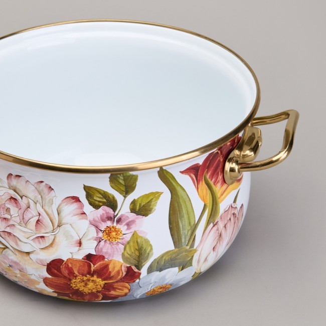 Кастрюля agness эмалированная с крышкой, серия фландрия, 2,8л, диа.18см Agness (950-592) Кастрюля agness эмалированная с крышкой, серия фландрия, 2,8л, диа.18см Agness (950-592)