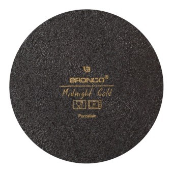 Набор тарелок закусочных bronco "midnight gold" 2 шт. 20,5 см Bronco (42-433)
