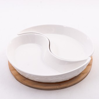 Менажница 2 секции с подставкой LR (60321) Менажница 2 секции с подставкой LR (60321)