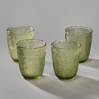 Набор стаканов "tempo" green 4 шт./300 мл Lefard (355-391)