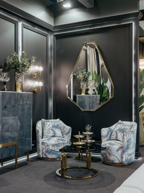 Зеркало в металлич. раме  цвет золото 120*160см (TT-00005513)