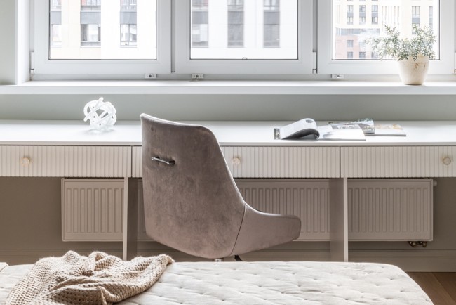 Кресло офисное серый велюр/хром 47*60*91см (TT-00008763)