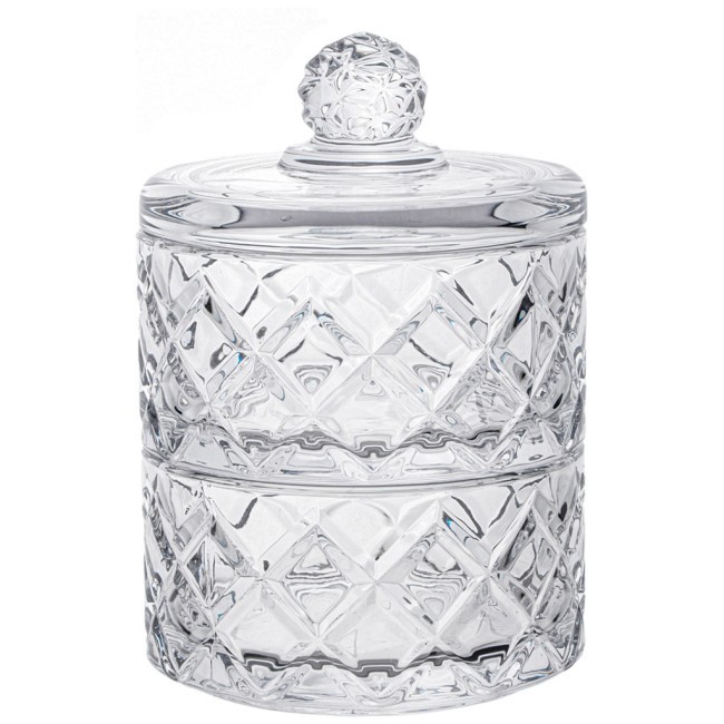 Емкость для хранения lefard с крышкой 2 яруса "diamant" 10,5*15 см, 280 мл (каждая) Lefard (691-090)