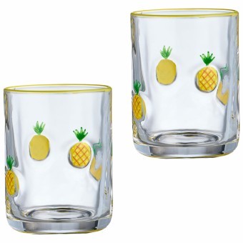 Набор стаканов "fruity pineapple" из 2 шт. 400 мл Lefard (685-133)