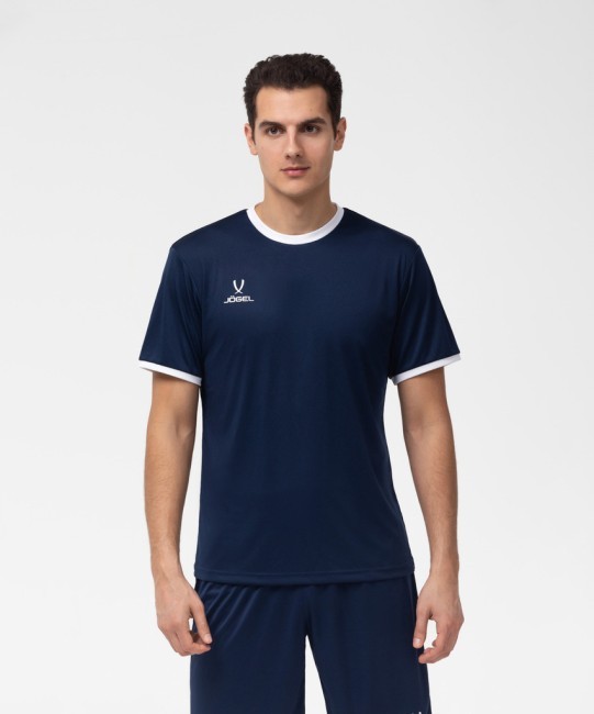 Футболка футбольная JOGEL CAMP Origin, темно-синий/белый (701709)