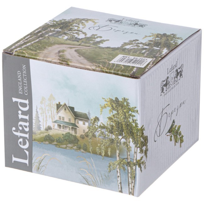 Сахарница lefard "березки" 380 мл на дерев. подставке Lefard (85-2021)