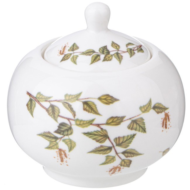 Сахарница lefard "березки" 380 мл на дерев. подставке Lefard (85-2021)