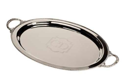 Поднос овальный Garda Decor нерж.сталь 50*36см (TT-00006301)