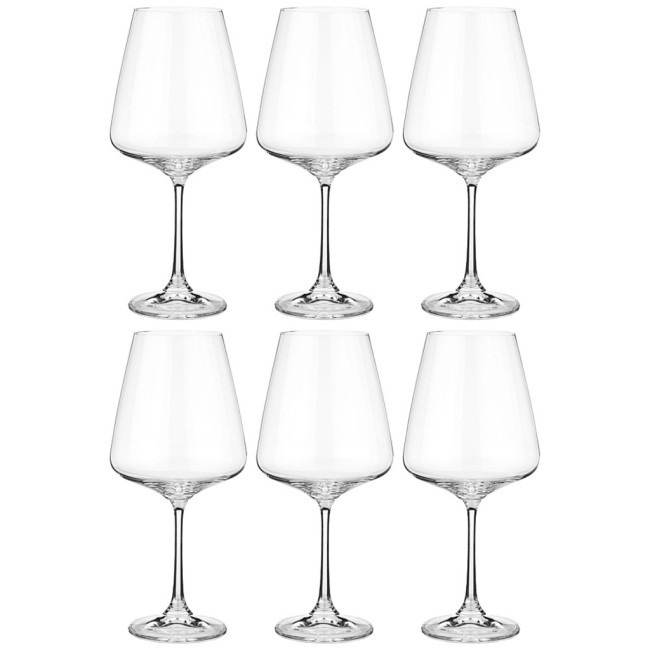 Набор бокалов для вина из 6 шт. "naomi / corvus" 570 мл. Crystal Bohemia (669-257)